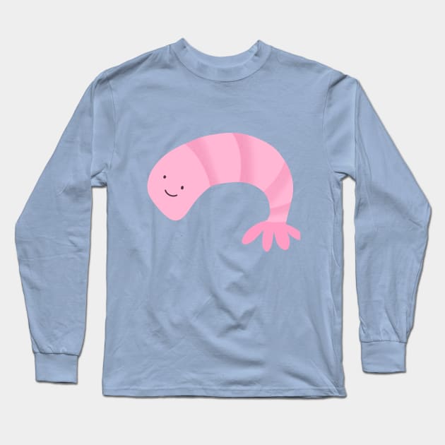 Cute shrimp! Long Sleeve T-Shirt by novabee